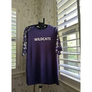 Kansas State WILDCATS NCAA Short Sleeve Shirt Size XL Camo Purple